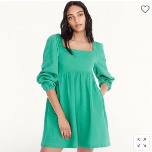 J. Crew Squareneck Gauze Dress
